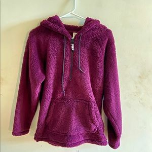Victoria Secret PINK Plum Teddy Sherpa